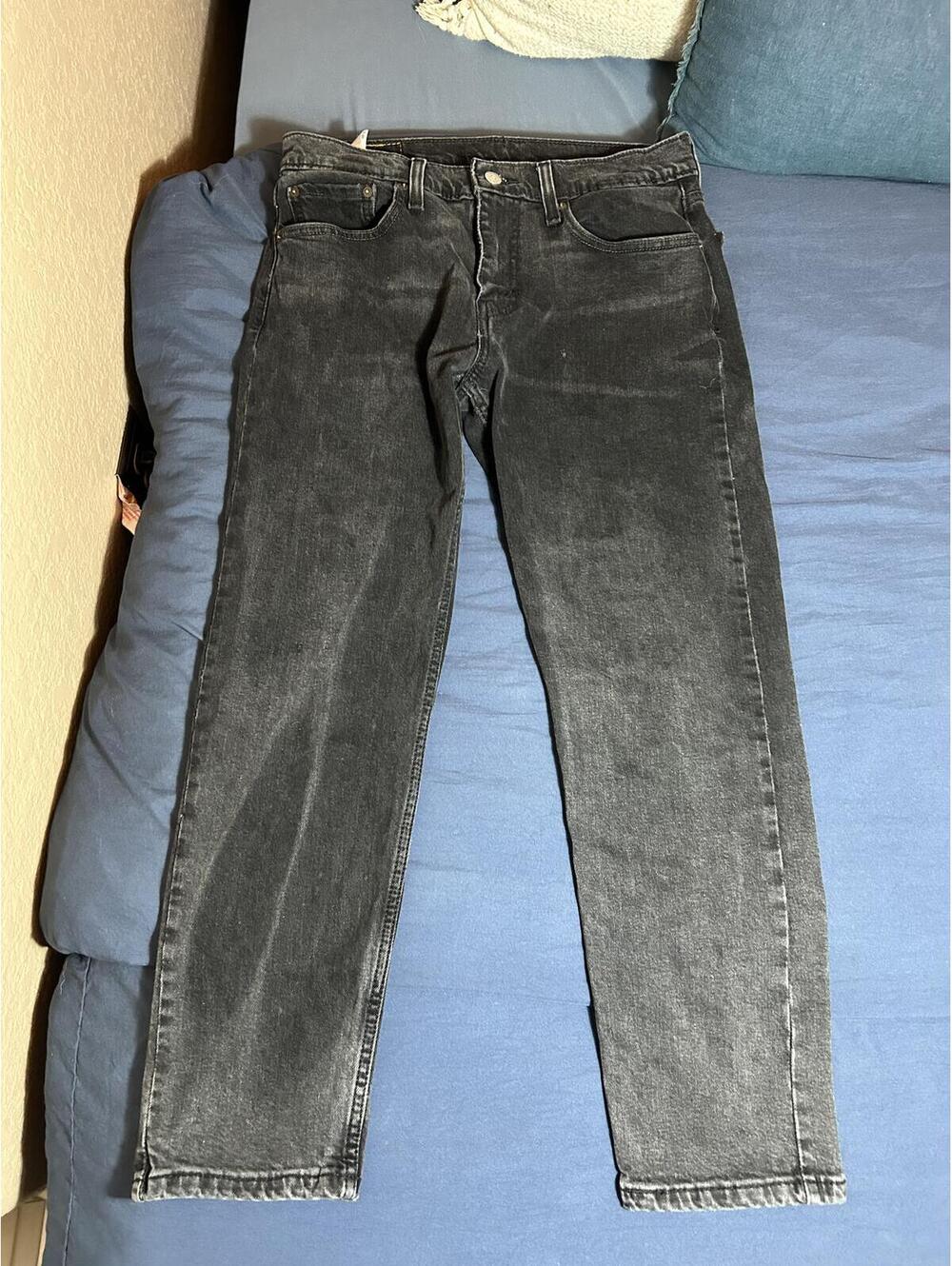 Levi's 502 Tapered Fit Black Jeans W30 L29